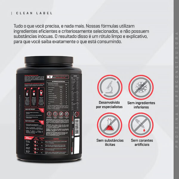WHEY PROTEIN CONCENTRADO (900G) - DUX NUTRITION - Imagem 3